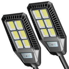 La069w-2 Tenkoo Led Solar Street Light Outdoor 2 Pack 25000lm 300w Motion Sensor Lamp Waterpr
