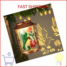 Dl703 Tepaken Hummingbird Solar Lanterns Outdoor Waterproof Birthday Gifts For Women Mom Gran