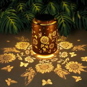 T-dl-204 Tepaken Solar Outdoor Lanterns Butterflies Garden Decor Led Light Hanging Wa