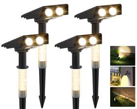 Tfkk001 Tfkk 716035119333 Solar Lights Outdoor Dusk To Dawn Landscape Spot Waterproof