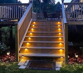 The Perfect Part 698596305328 Maixi Solar Deck Fence Lights Outdoor 80 Pcs Led Warm White Waterproof