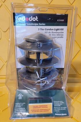 K330br Thomas & Betts And 3-tier Pagoda Outdoor Landscape Light 120v Bronze