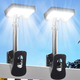 B0dzhmrlt6 Thumok Solar Clip-on Outdoor Lights 92 Leds Motion Sensor Waterproof Fence Deck