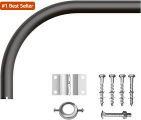 Tierone 445048534552 Area-light Extension Mounting Arm Sturdy Steel Pole For Outdoor