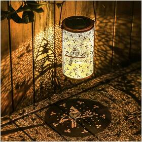 Hw-dl-010 Tiggsy Cardinal Solar Lanterns Outdoor Waterproof Hanging Lights Gift