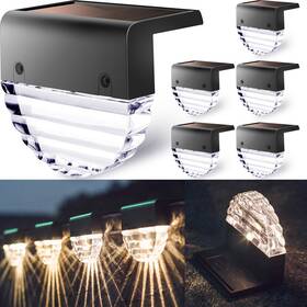 Tijnn-009 Tijnn 744759024725 Solar Deck Lights Outdoor Lighting Backyard Decor Step Gard