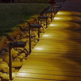 10907-40-6gb Tommy Bahama Solar Led Pathway Down Light Adjustable Head 40 Lumen 6-pack New