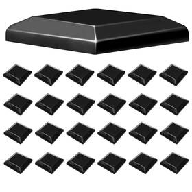 Tongass 704260138540 24-pack Black True I.d. 6 Inch X6 Wood Fence Post Caps 6x6