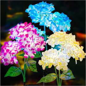 Tonulax 705353032066 Solar Garden Lights - 3 Pack Upgraded Version Outdoor Colorful H