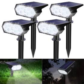 S49spot-w-4 Toodour 4 Pack 49 Led Super Bright Solar Spot Lights With 2 Lighting