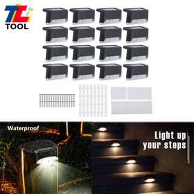 Tl6425694 Tool Library 16 Pack Outdoor Solar Led Deck Lights Garden Path Patio Pathway Stairs Step