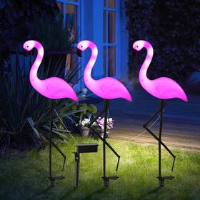Hf1200-0 Topruifeng 3pcs Flamingo Solar Lights Outdoor Pink Powered Opt