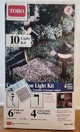 52404 Toro Landscape Light Kit 10 Low Voltage 6 Pathway 4 Floodlights New Usa