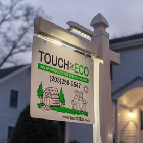 Touch Of Eco 813879023212 Liteagent - Solar Dual Sided Led Post Light For Real Estate Signs Business