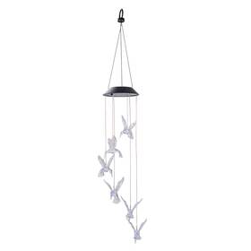 Ms57064248160k3 Trademark Global Llc Solar Hummingbird Outdoor Mobile With Color-changing Led Lights Weatherresistant