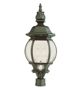 4062-bk Trans Globe Lighting Parsons Post Light Or Accessories Black