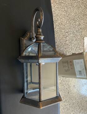 4181-bc Trans Globe Lighting 4181 Bc One Light Wall Lantern Black/copper 16 Inch