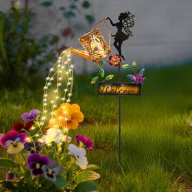 Tremdwoto-01 Tremdwoto 705353980190 Solar Watering Can With Lights Yard Decorations Outdoor Clearance Garden F