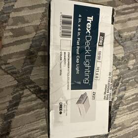 Thsqledcap4x4c Trex 652835181005 Deck Flat Led Post Cap Light - Tree House