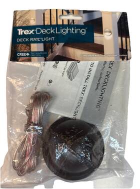 Trex 652835181302 Deck Lighting 2.75 Inch Bronze Rail Light Compatible W Lighthub Syste