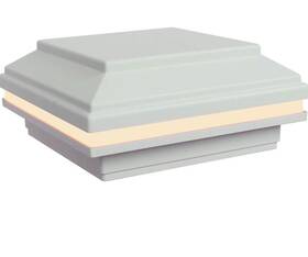 Tc-c145-wht Tru-scapes 850371007371 Deck Lighting 4.5 Inch Post Cap Light 12v 3w Led 2700k