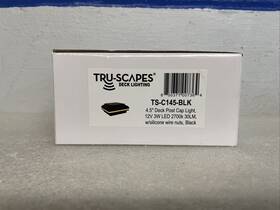 Ts-c145-blk Tru-scapes Deck Post Cap Light 4.5 Inch 3w Led 2700k Black New In Box