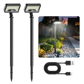Tr-ccp0111-2 Tryme Solar Motion Lights Outdoor Waterproof 92 Leds Bright Pathway With Adj