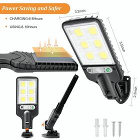 Hp9050384bk Tsuinz 3 Mode Led Solar Light Wall Flood Safety Motion Sensor Outdoor Yard Street Usa