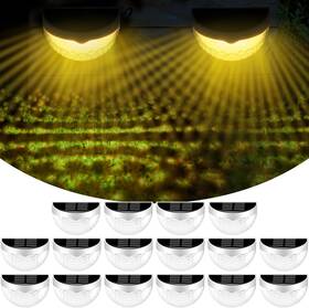 Tujoe 313052174170 16 Pcs Solar Lights Power Raised Garden Bed With Dusk To Dawn Senso