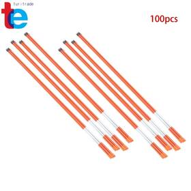 Tr25086 Turitrade One Hundred Root Driveway Markers Snow Stakes Reflective Marker Diameter 5/16 Inch