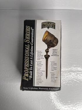 Aslz-2 Twilight Asl-2 Landscape Low Voltage Flood Lamp 12 Watt Die Cast Aluminum Black