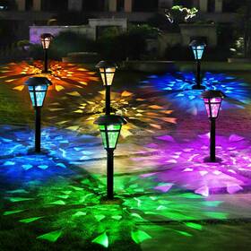 Twinsluxes 313018746731 12 Pcs Solar Pathway Lights Outdoor Color Changing Waterproof Garden Leds