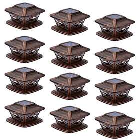 Twinsluxes 742773903538 Solar Post Lights Outdoor 2 Modes Waterproof Led Fence Cap L