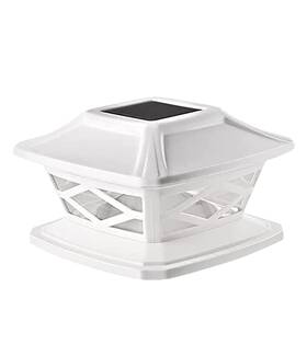 Twinsluxes 742773904535 Solar Post Lights Outdoor 2 Modes Waterproof Led Cap For 3