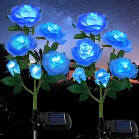 Tynled 692964542339 Outdoor Solar Garden Stake Lights Upgraded Led Powered Light With 6 Ros