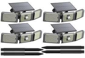 Ucgg 774494622566 Motion Sensor Outdoor Lights 3600lm 260 Led Solar With 2 Install
