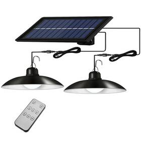 Ucgg 774494956692 Lights Dual Head Solar Pendant Light Indoor Outdoor Led Hanging Shed Lamp With R