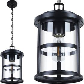 Xy0019 Ufond Outdoor Pendant Lantern Light In Black Finish For Porch 1pack Exte