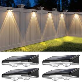 Cd009 Ugdluck Solar Fence Lights Outdoor 7 Fixed Colors Color Changing Powered I