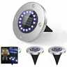 Ugls4-us Solar Outdoor Lights Led Bulbs Disk Ground Waterproof Fo White