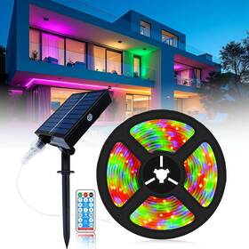 Uniontang 313055694620 Ut Solar Led Strip Lights Outdoor 16.4ft 280 Leds Powered Color Changing