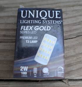 Led-2w-bt327k Unique Lighting Systems Flex Gold T3 Bi-pin 2w 2700k 180 Lumen Led Bulb