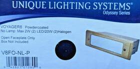 V8f0-nl-p Unique Lighting Systems V8fo-nl-p 2-pack Odyssey Voyager 8 Black Open Faceplate Only
