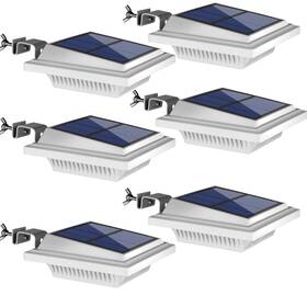 Uniquefire 190186004654 Solar Gutter And Fence Lights - 40 Led Outdoor Waterproof Security Lamps For Ea