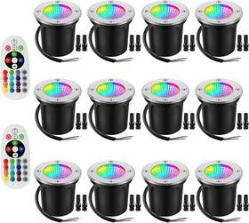 Un-12dmr Unirence Landscape Lights 10w Rgbw Low Voltage Ip67 12 Pack