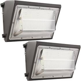 Wp180w5k Ununono 2pack Dusk To Dawn 180w Led Wall Pack Light Fixture 25200lm Brown