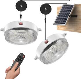 Uncl-03 Uponun Solar Ceiling Light Motion Sensor 2 Pack Dimmable 6000k/4000k/3200k