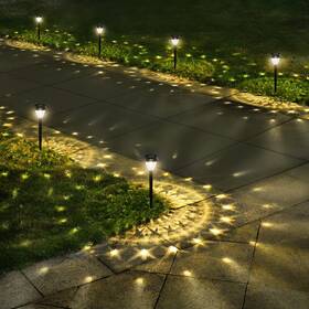 Urago 762917997742 Super Bright Solar Lights Outdoor Waterproof 10 Pack Dusk To Dawn Up T