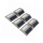 Us-170824-01 Signstek Pack Led Step Lights Lamp Solar Powered Stainless Steel
