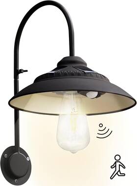 Ld602224 Us Solar Barn Light With Motion Sensor - Metal Design Outdoor Lights 4 High Effic